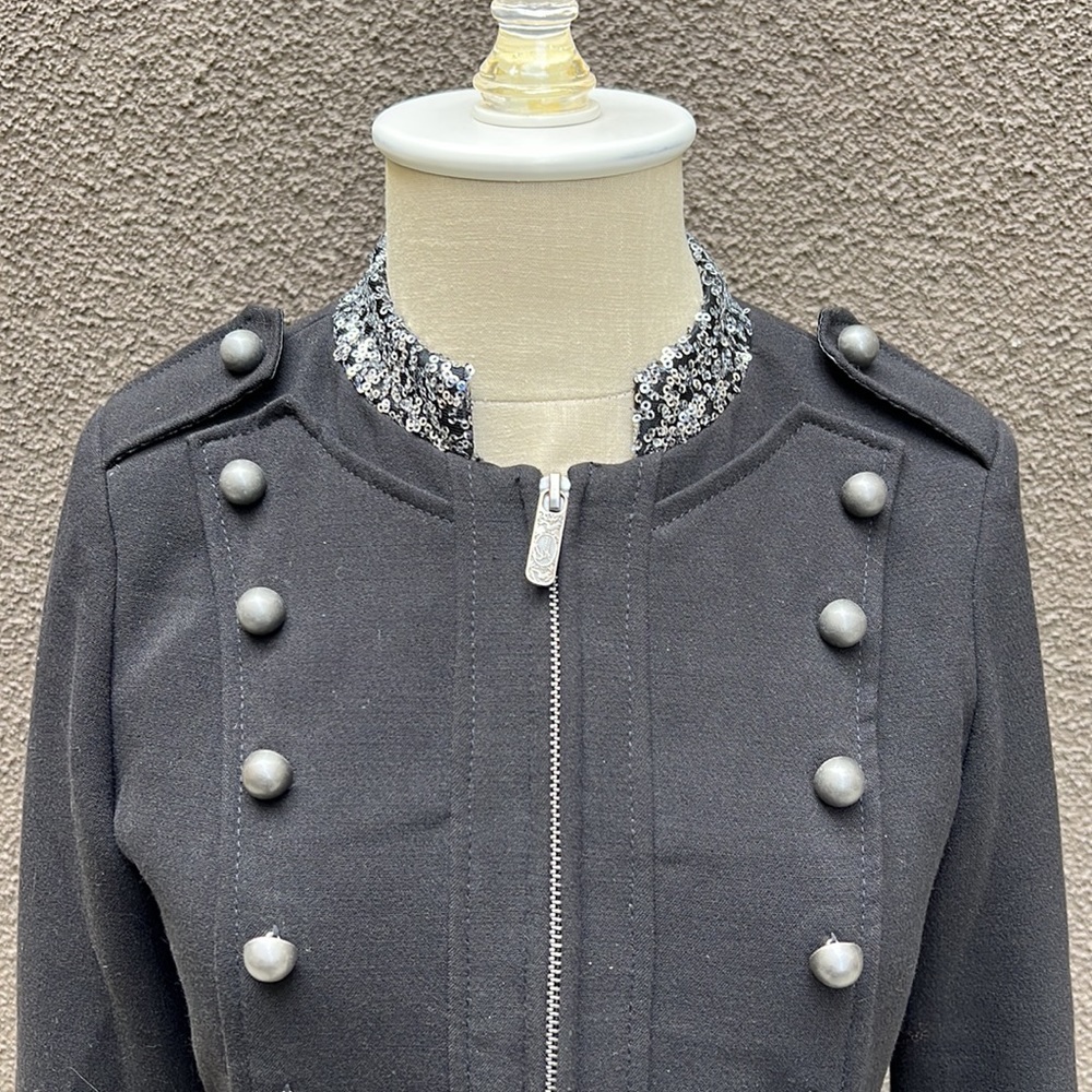 GUESS rare vintage black military jacket - Picture 5 of 16